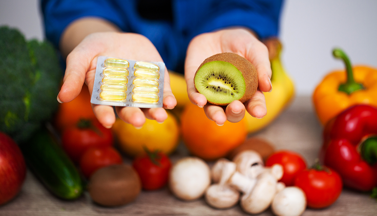 alimentos y suplementos con vitaminas para la caída del cabello
