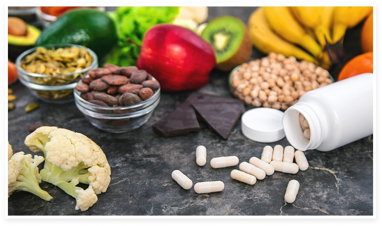 alimentos y suplementos con vitaminas para la caída del cabello